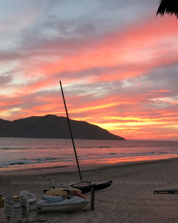 Pacific Ocean Sunset in Mazatlán, Sinaloa, Mexico