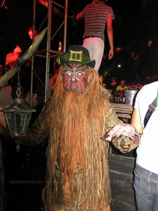 Halloween celebrations and nightlife party scene in Mazatlán, Sinaloa, Mexico