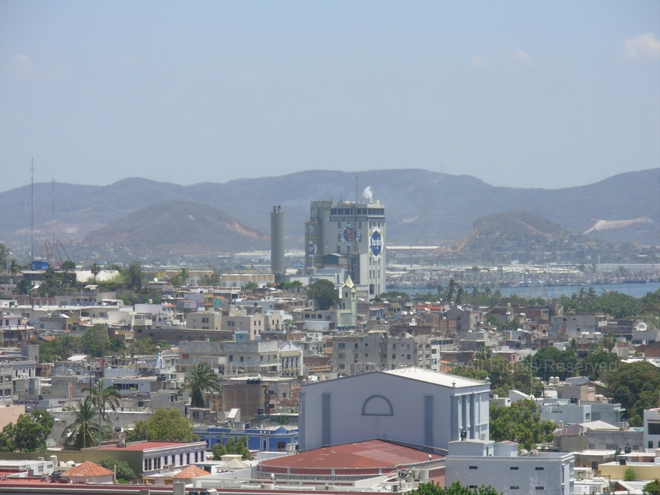 The historic red brick industrial towers of the Pacifico Brewery in Centro