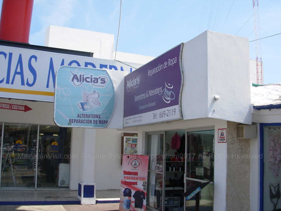 Local tailor and seamstress shop offering clothing alterations in Mazatlán