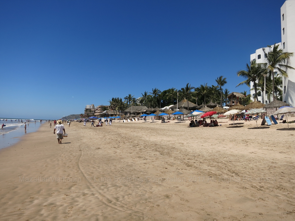 Golden Zone (Zona Dorada) in Mazatlán, Sinaloa, Mexico