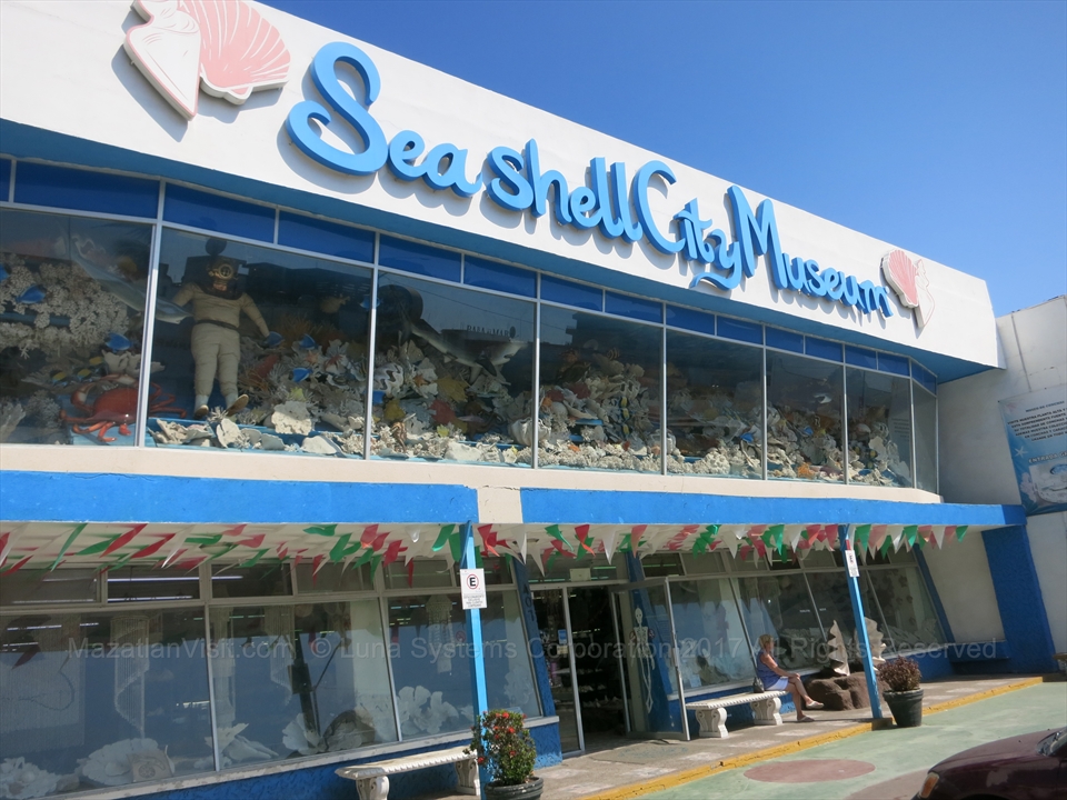 Seashell City Museum storefront in Mazatlán, Sinaloa, Mexico