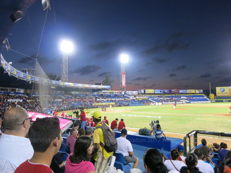 Live sport events and baseball game inside Mazatlán stadium