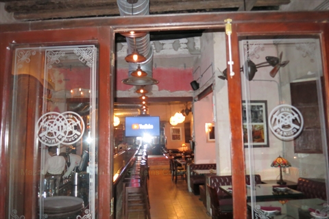 The industrial historic theme and long bar architecture inside Compania Minera de Panuco