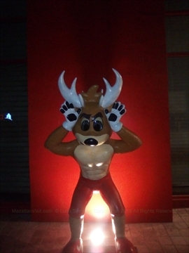 Venny the Venados mascot in Mazatlán