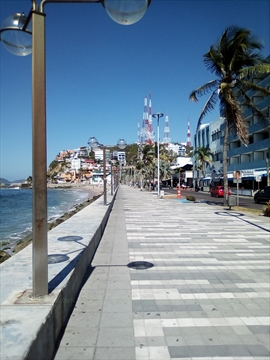 The old architecture arches bordering the boutique hotels of Olas Altas