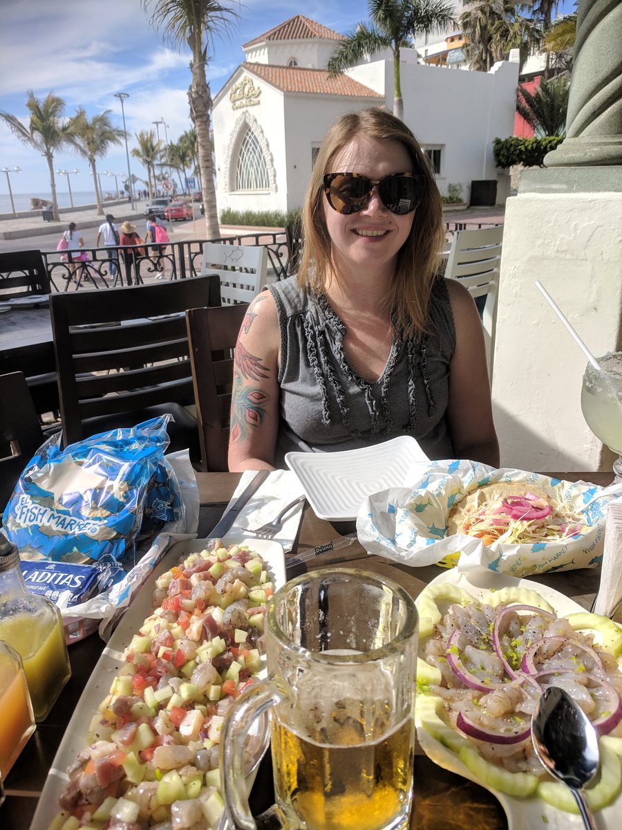 Authentic Mexican seafood dining layout in Mazatlán, Sinaloa, Mexico
