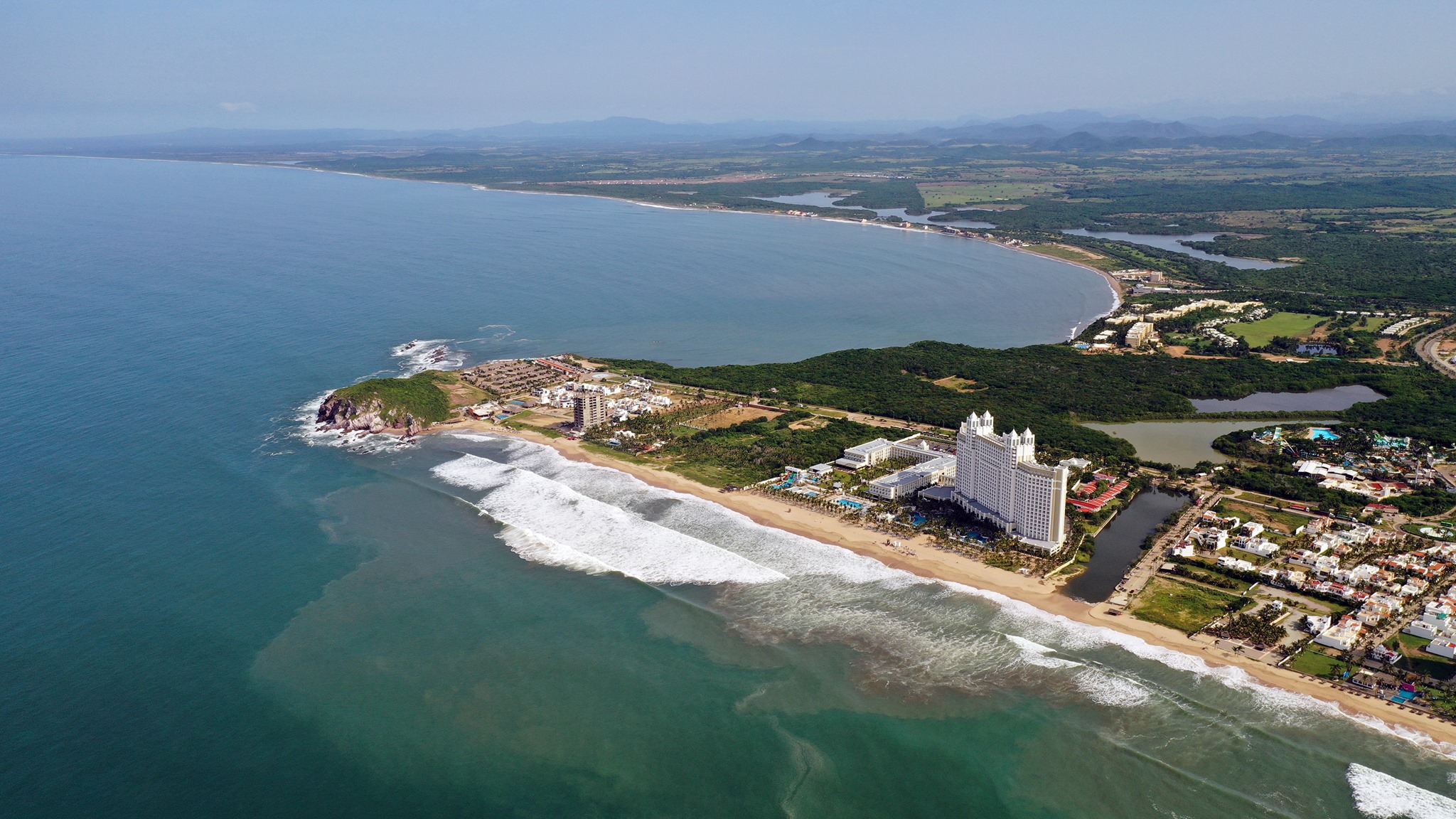 The scenic coastal marshes of the Cerritos area in Mazatlán