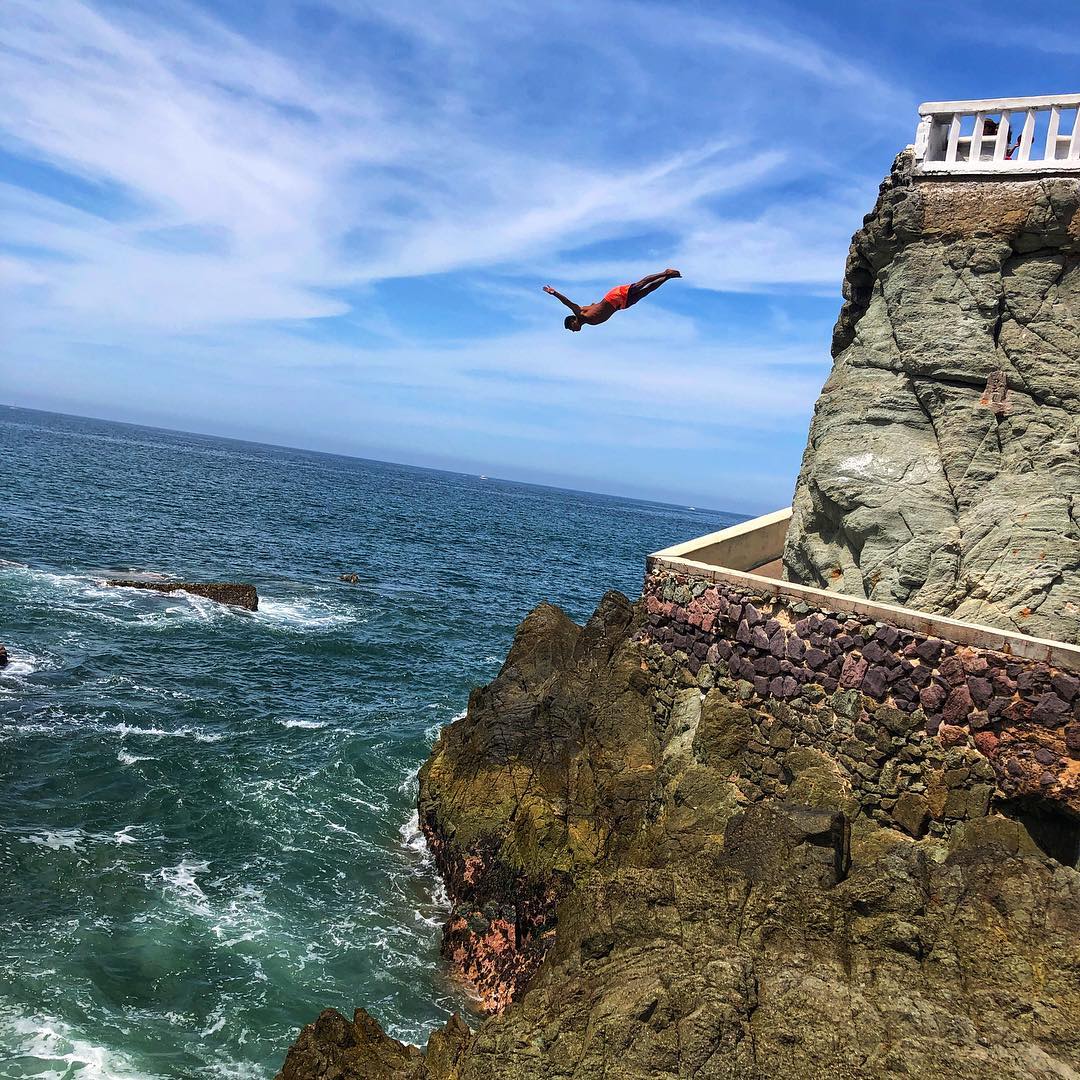 Cliff Diver in Mazatlán, Sinaloa, Mexico