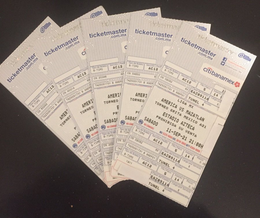 Fan seating charts and match admission passes