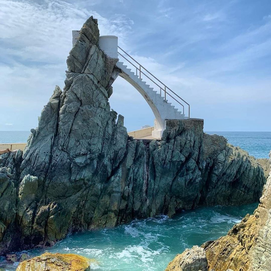 Cliff Diver platform in Mazatlán, Sinaloa, Mexico