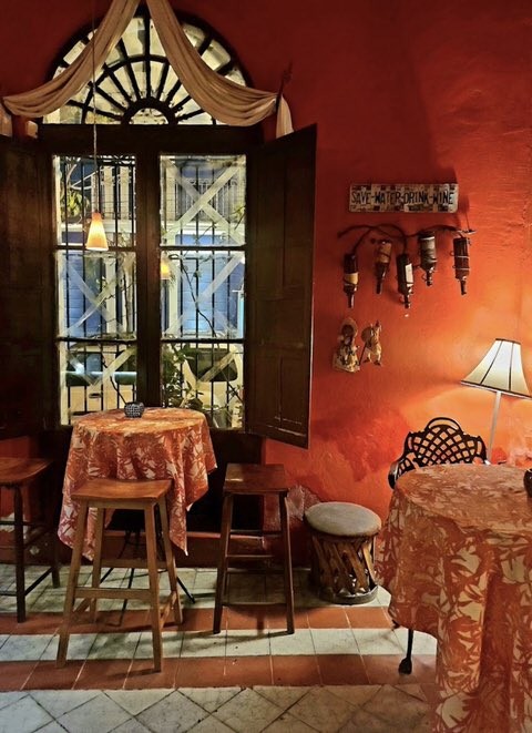 Ornate interior courtyard architecture inside the historic Topolo mansion estate